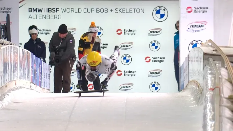 1. jízda Anny Fernstädtové v Altenbergu