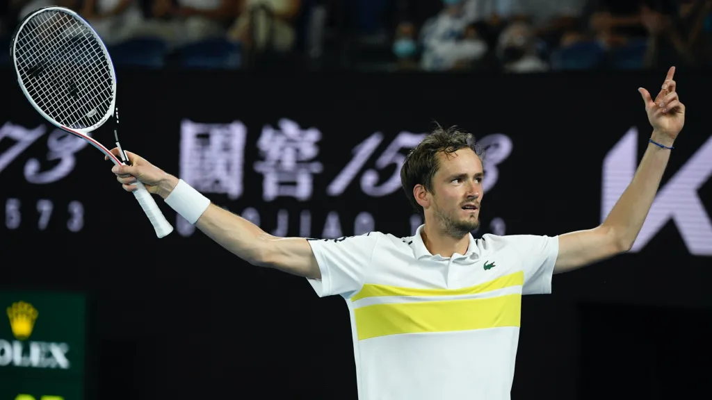 Čerstvý finalista Australian Open Daniil Medveděv