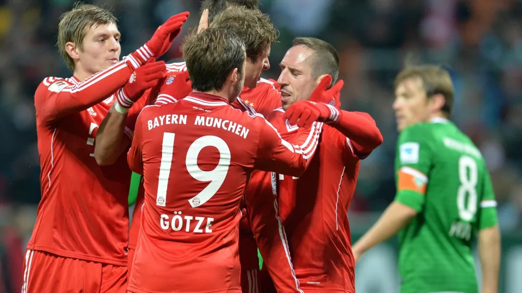 Radost fotbalistů Bayernu