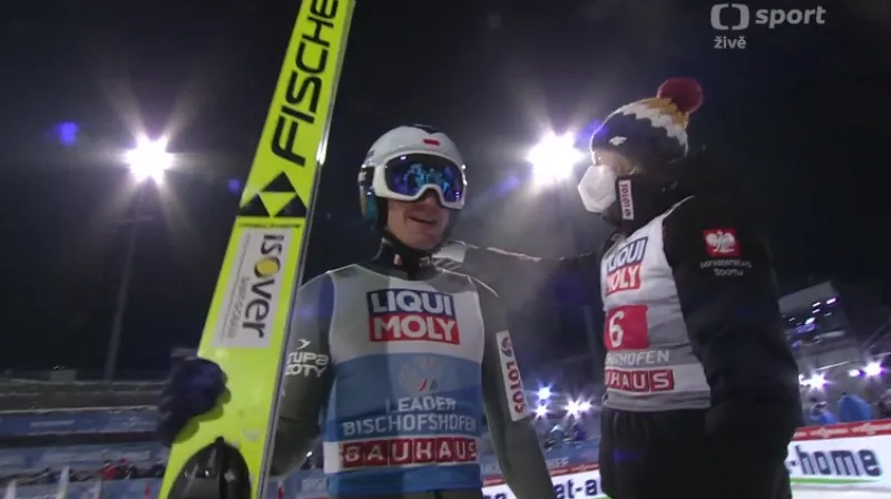 Zlatý Stochův skok a reakce trenéra Michala Doležala