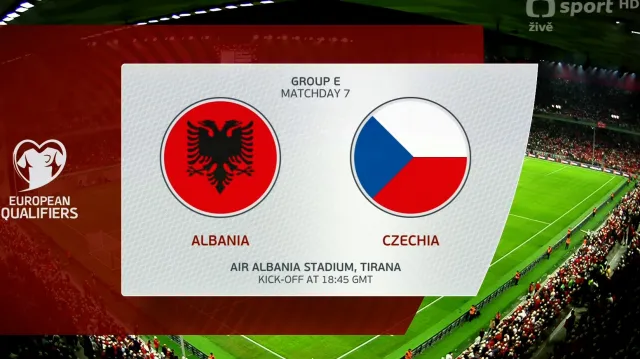 Sestřih utkání Albánie – Česko