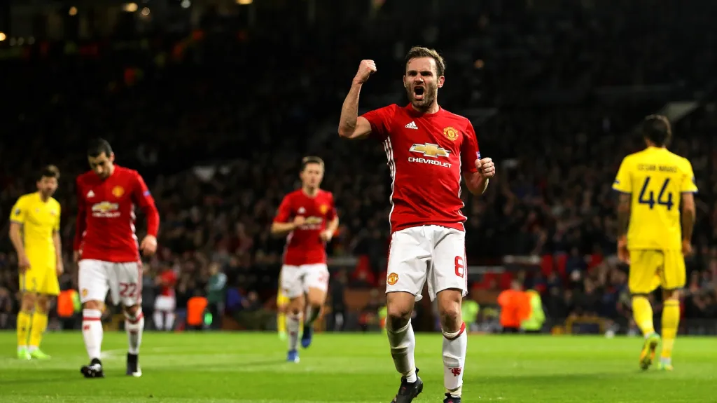 Juan Mata se raduje z gólu do sítě FK Rostov