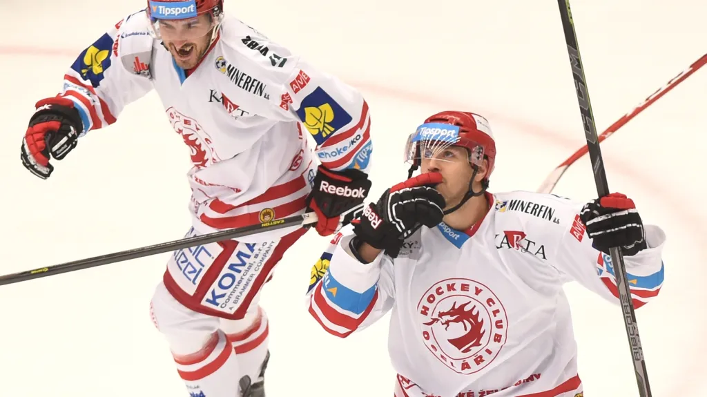 Slavící hokejisté Třince