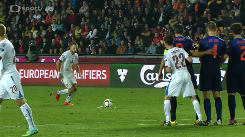 Standardní situace Česka z 88. minuty