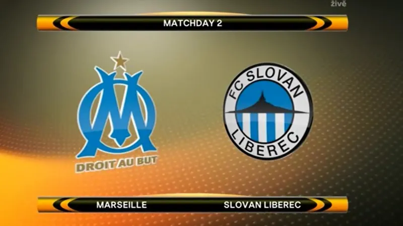 Sestřih utkání Marseille - Slovan Liberec