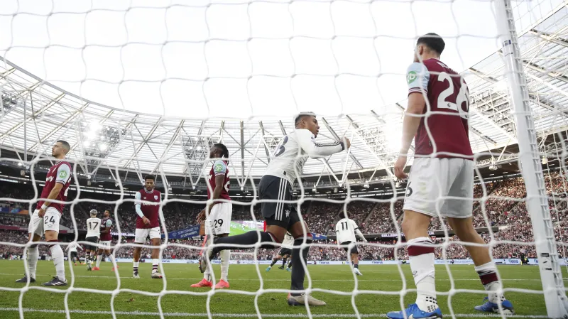 Casemirův vyrovnávací gól proti West Hamu