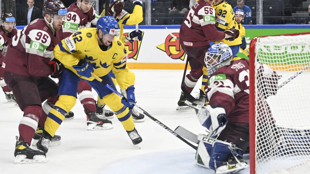 Utkání Švédsko - Lotyšsko