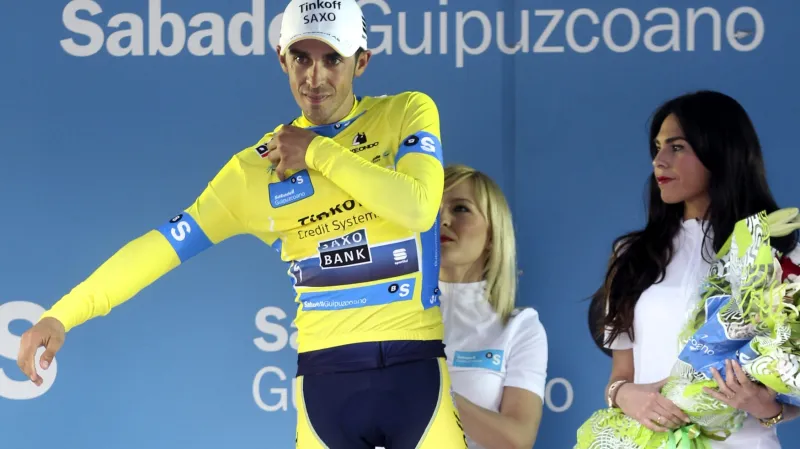 Alberto Contador v závodě Kolem Baskicka