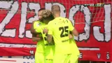 Gól v utkání Pardubice - Zbrojovka Brno: Kříž - 1:1 (49. min.)