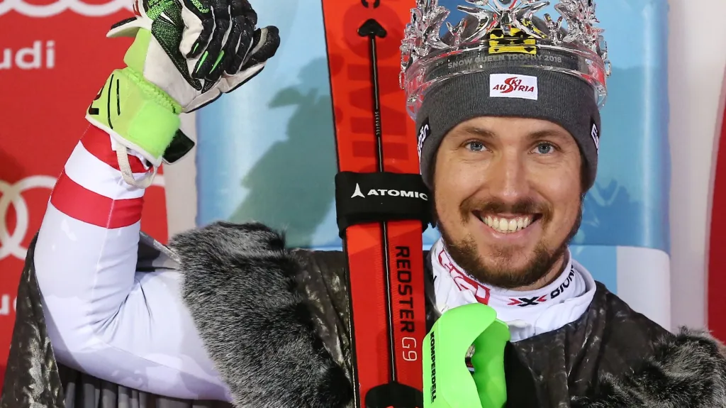 Slavící Marcel Hirscher