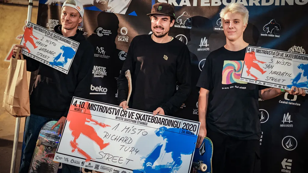 Stupně vítězů po streetu na MČR ve skateboardingu