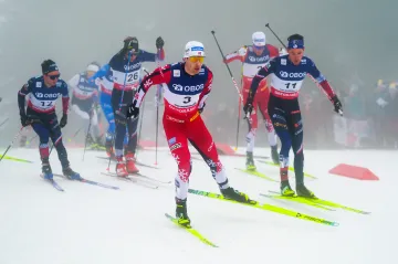 Závod na 50 km volně s hromadným startem