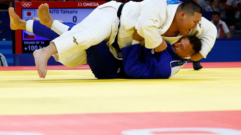 Tacuro Saitó vítězí nad Lukášem Krpálkem