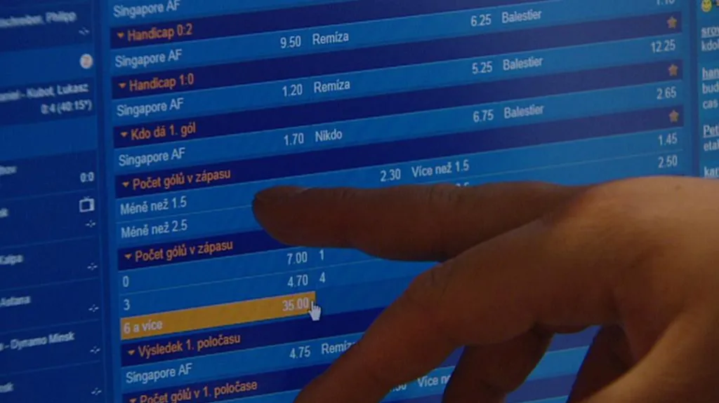 Sázení na internetu