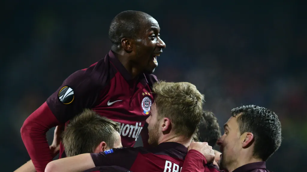 Radost fotbalistů Sparty