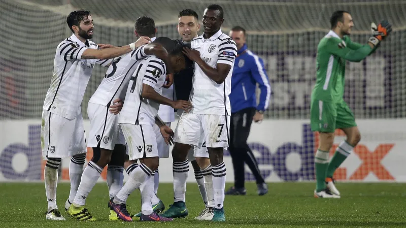 Radost fotbalistů PAOK Soluň