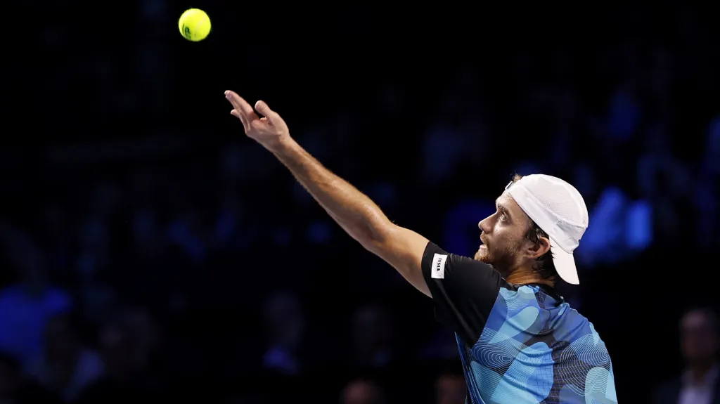 Tomáš Macháč na turnaji ATP ve Vídni