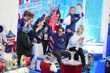 Radost amerického týmu krasobruslařů