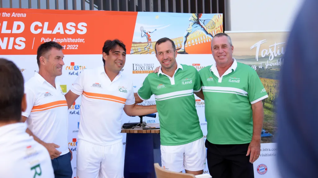 Zprava Ivan Lendl, Radek Štěpánek a Marco Baghdatis