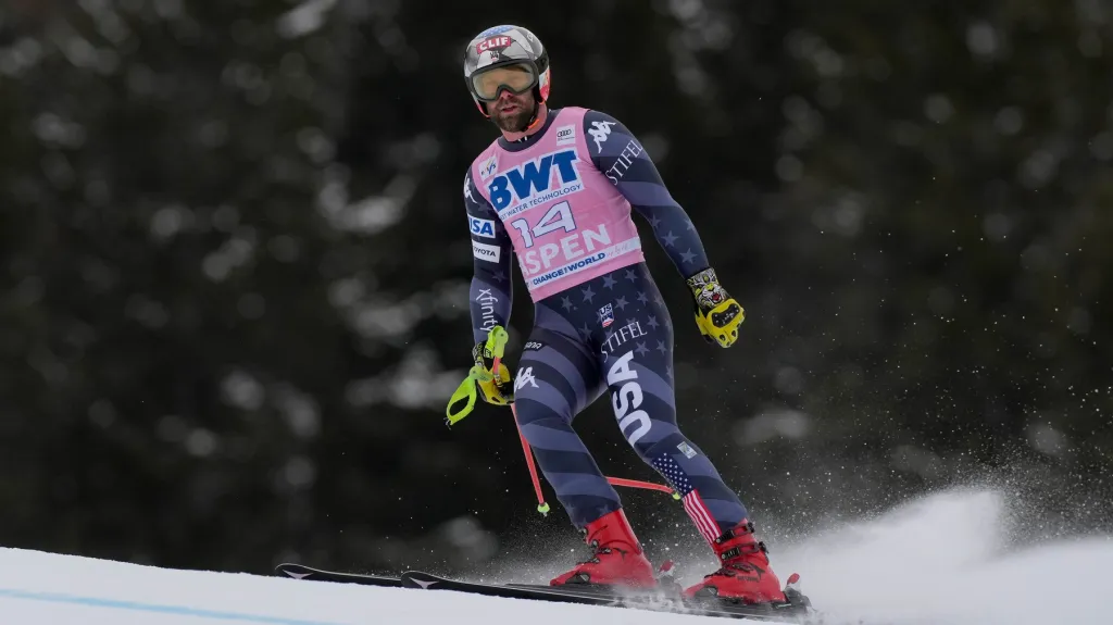 Travis Ganong na svahu v Aspenu