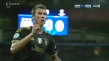 Gól v utkání Manchester City - Juventus: Mandžukič - 1:1 (70. min.)
