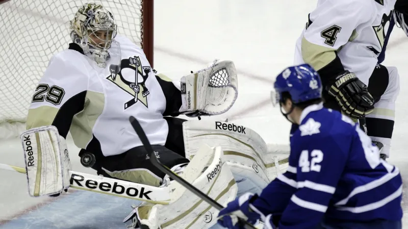 Brankář Pittsburghu Marc-Andre Fleury