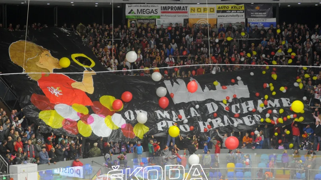 Choreo hradeckých fanoušků