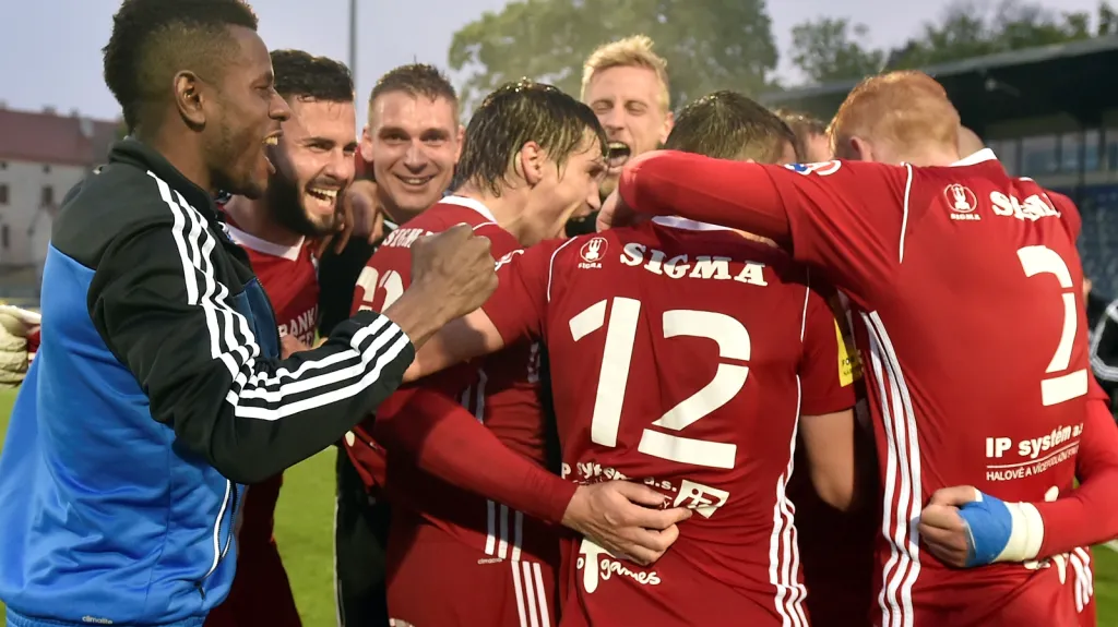 Radost fotbalistů Olomouce