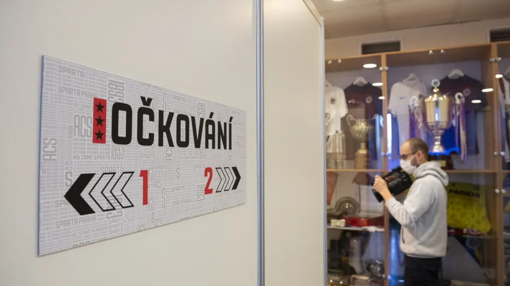 Očkovací centrum na Spartě