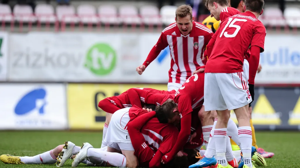 Radost žižkovských fotbalistů