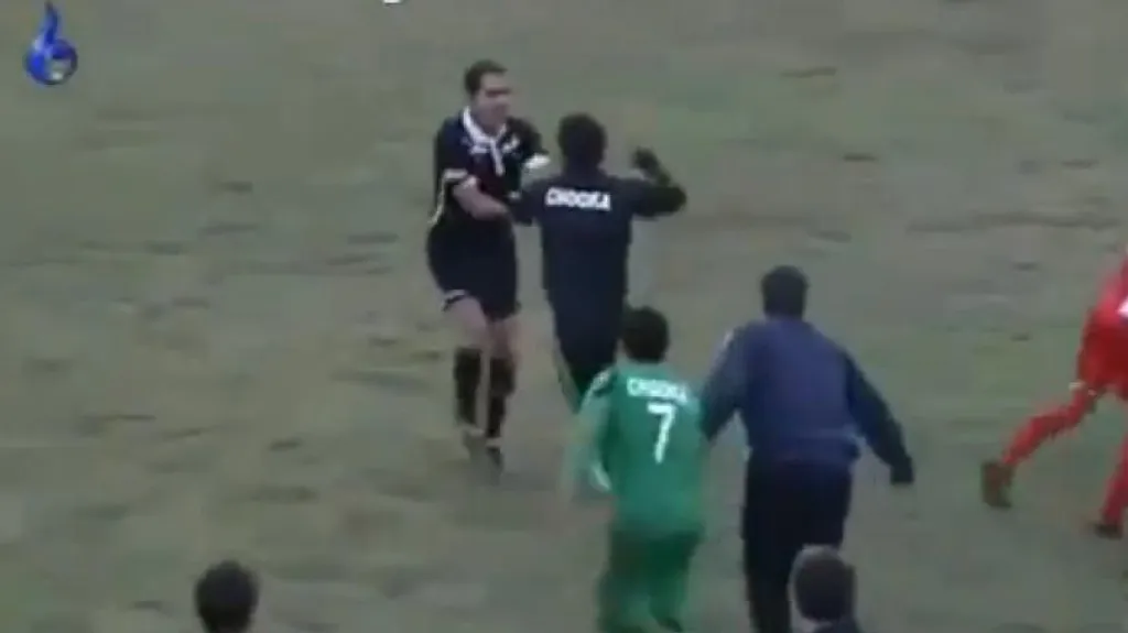 Rvačka s rozhodčím