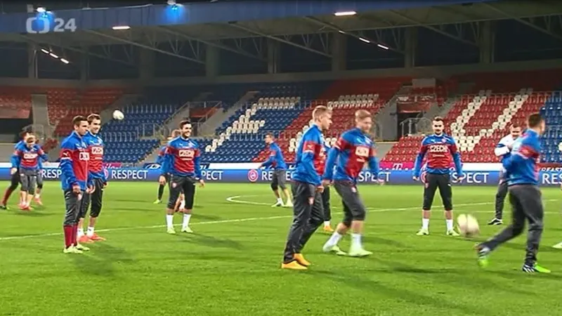Fotbalová reprezentace se připravuje na kvalifikační duel s Islandem