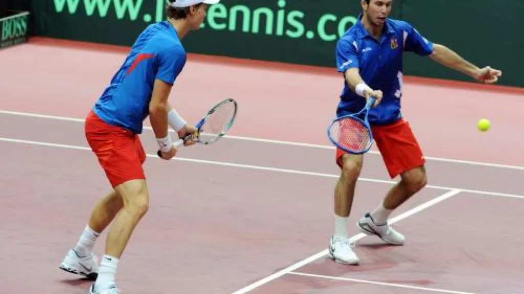 Tomáš Berdych (vlevo) a Radek Štěpánek