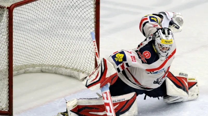 Chomutovský brankář Martin Růžička