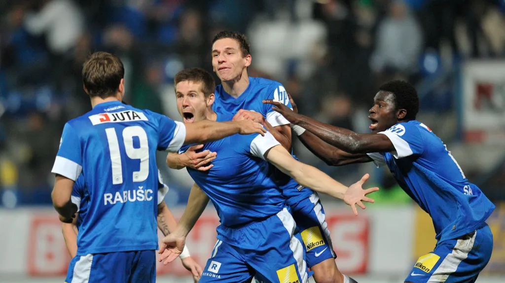 Liberečtí slaví branku