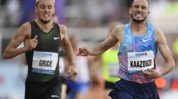 Brahím Kazúzí vítězí na Odložilově memoriálu před Charliem Gricem