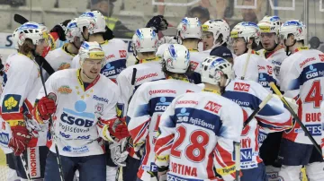 Radost hokejistů Pardubic