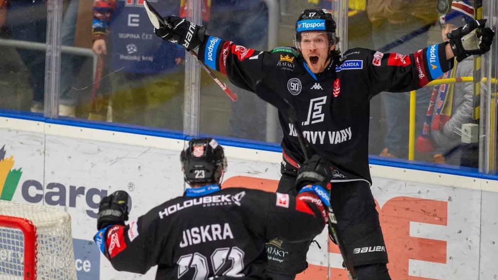Radost hokejistů Karlových Varů