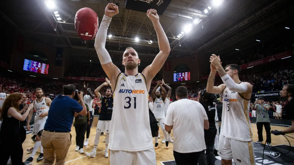 Radost basketbalistů Realu Madrid