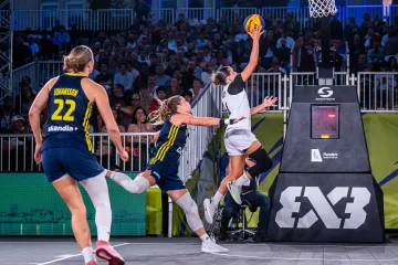 Utkání 3x3 basketbalistek Česko – Švédsko