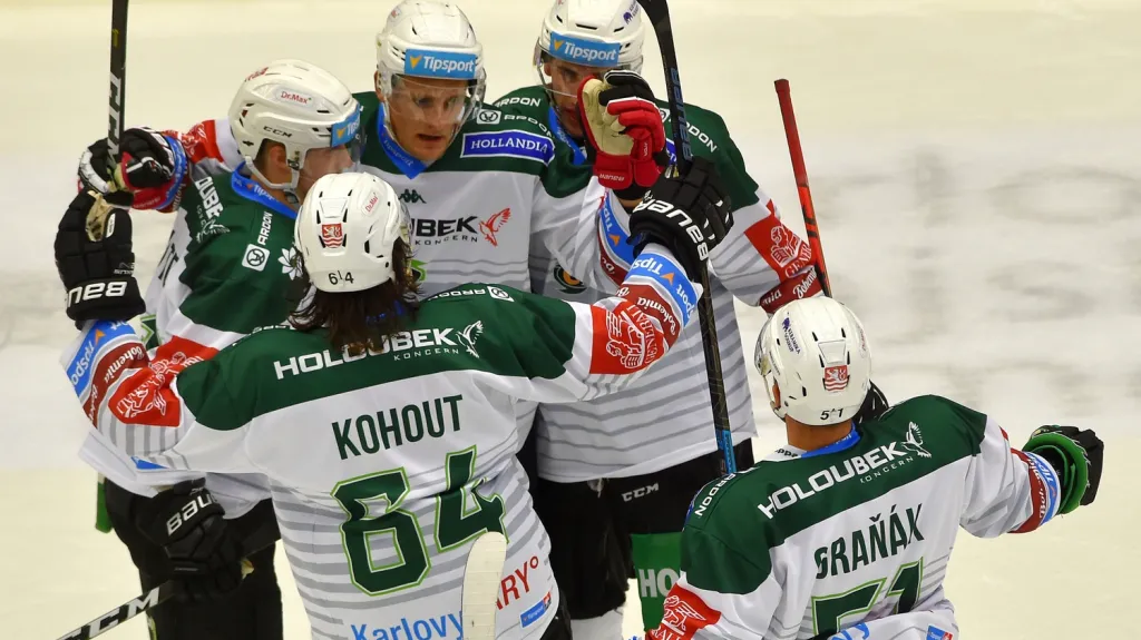 Radost hokejistů Karlových Varů