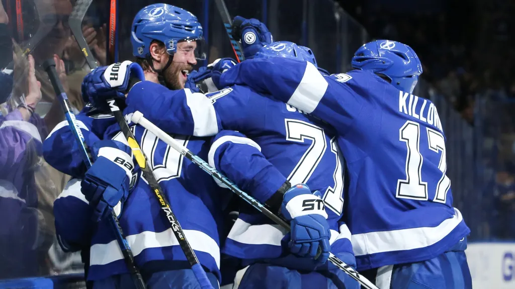 Radost hokejistů Tampy Bay