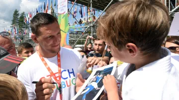 Lukáš Krpálek při setkání s fanoušky