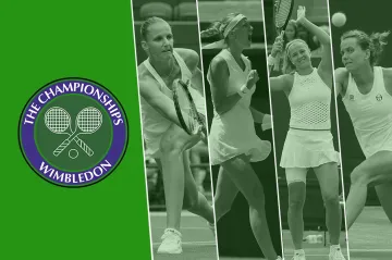 Karolína Plíšková, Petra Kvitová, Karolína Muchová a Barbora Strýcová ve Wimbledonu