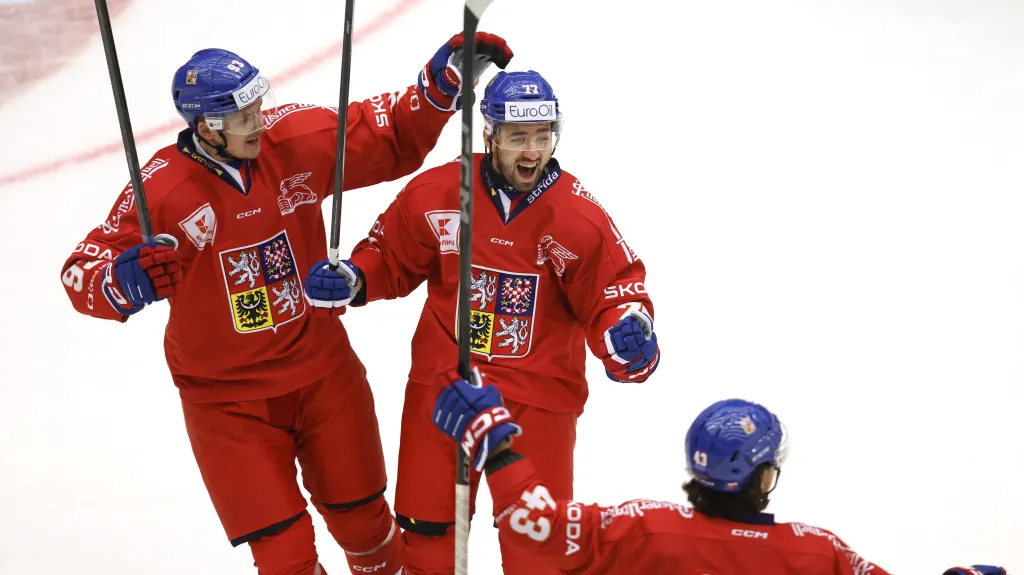 Radost českých hokejistů