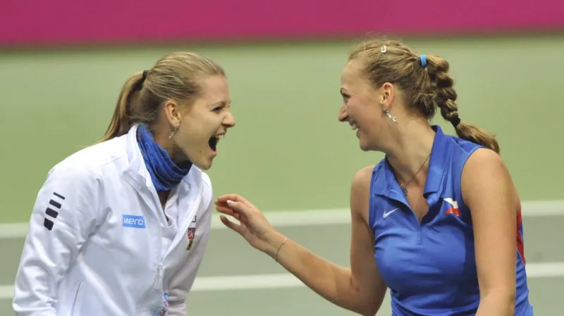 Lucie Šafářová a Petra Kvitová