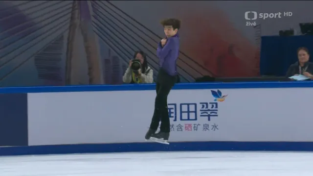 Nejlépe hodnocená jízda krátkého programu – Šun Sato