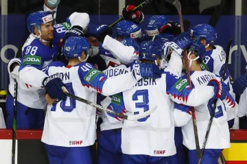 Radost slovenských hokejistů