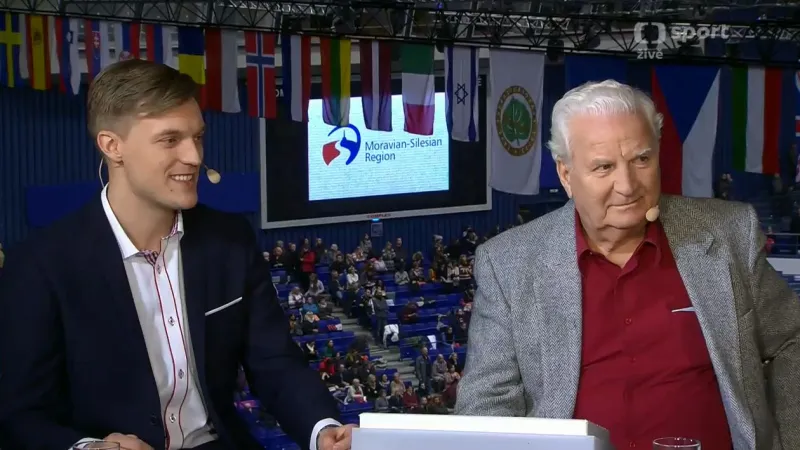 Mistři Evropy Divín a Verner ve Studiu ČT