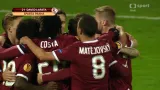 Gól v utkání Slovan - Sparta: Lafata - 0:1 (56. min.)